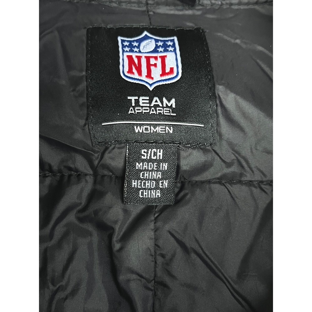 Pittsburgh Steelers Women's Small Puffer Jacket Black Yellow NFL Quilted Coat - Picture 10 of 13